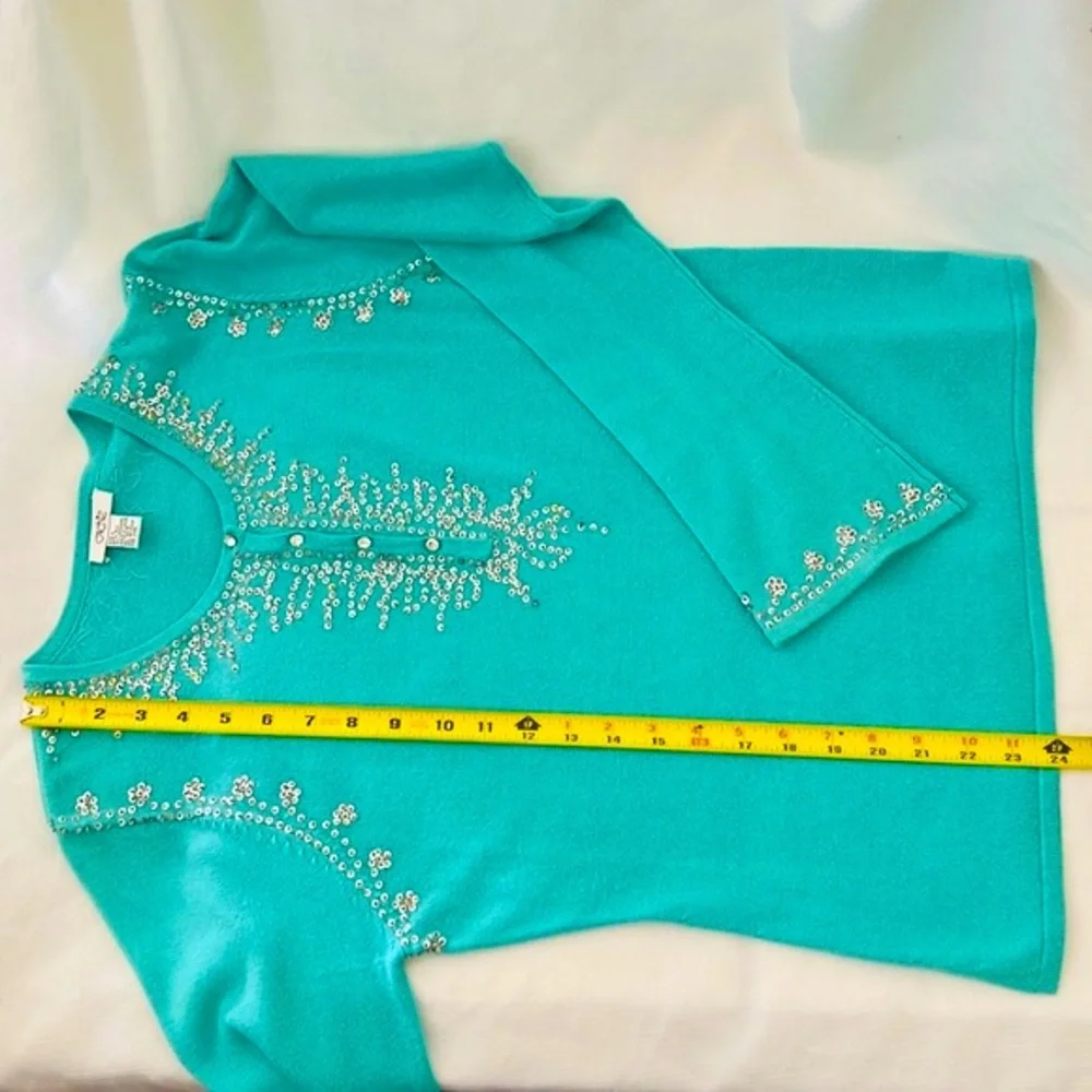 Caché~Silk & Cashmere Sweater/ Exceptional ~Stunning  / Host Pick - Picture 10 of 13